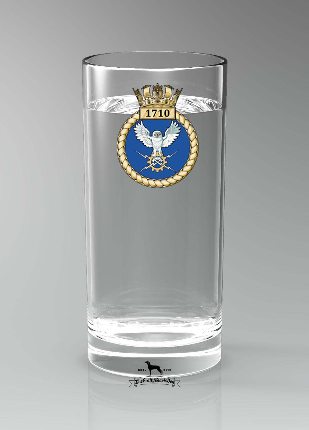 1710 Naval Air Squadron - Straight Gin/Mixer/Water Glass