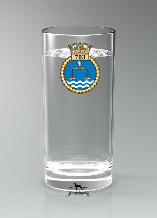 703 Naval Air Squadron - Straight Gin/Mixer/Water Glass