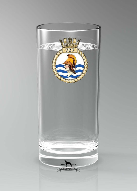 727 Naval Air Squadron - Straight Gin/Mixer/Water Glass