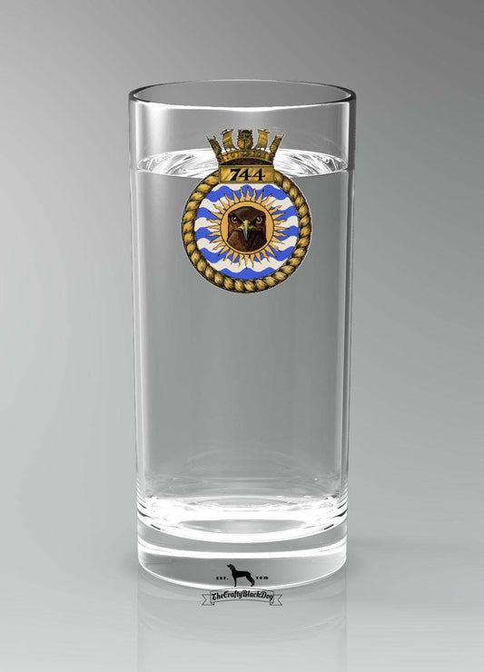 736 Naval Air Squadron - Straight Gin/Mixer/Water Glass