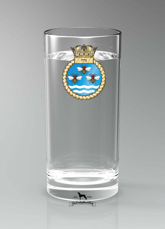 771 Naval Air Squadron - Straight Gin/Mixer/Water Glass