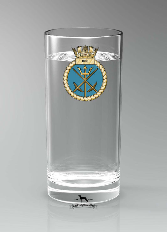 800 Naval Air Squadron - Straight Gin/Mixer/Water Glass