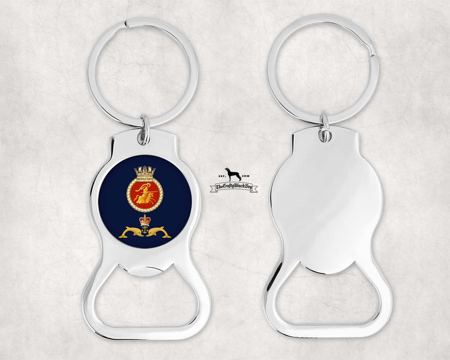 HMS Resolution - Bottle Opener Keyring