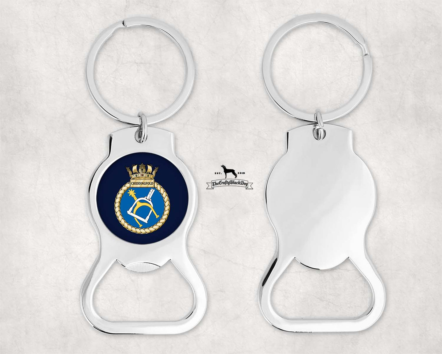 HMS Chiddingfold - Bottle Opener Keyring