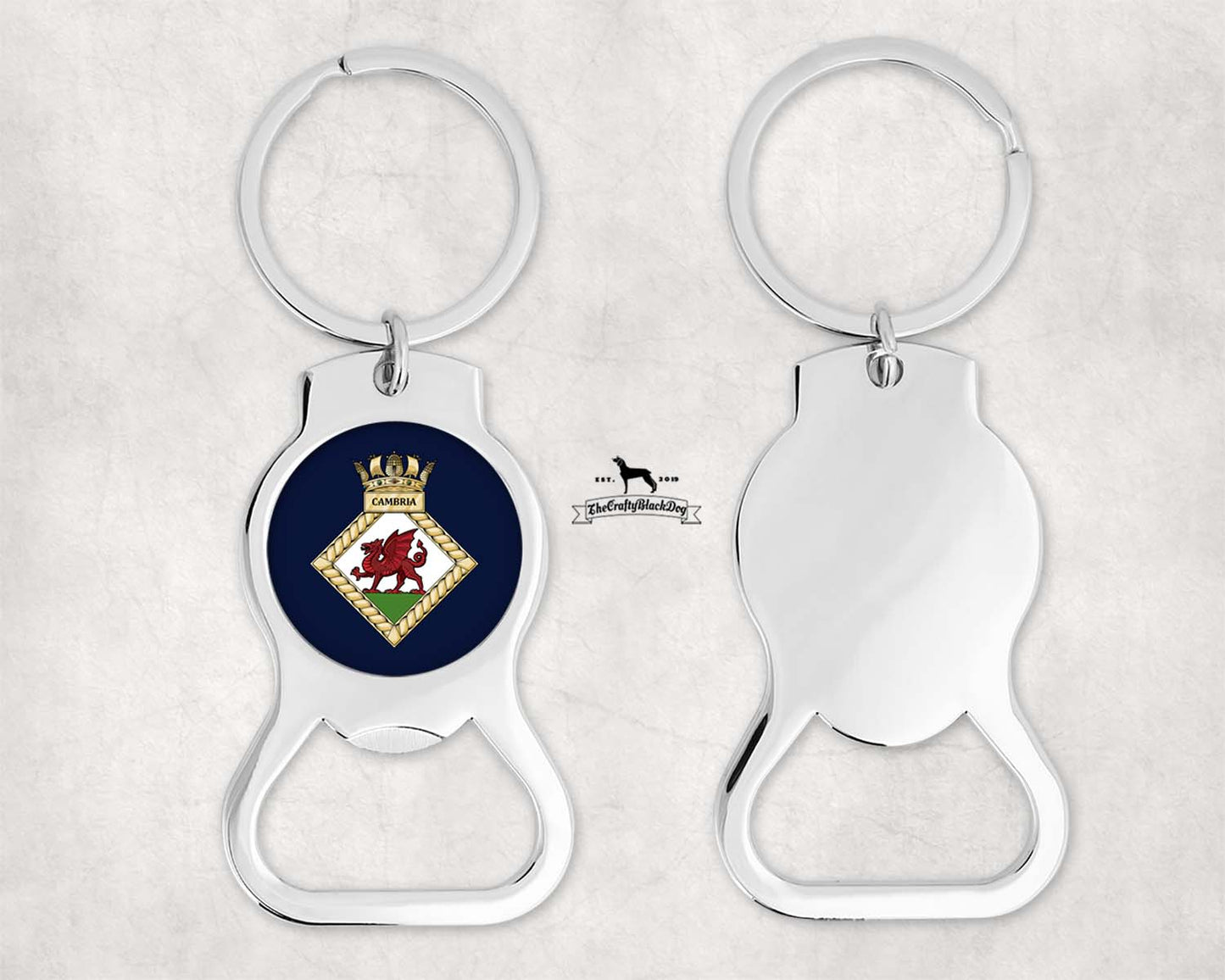 HMS Cambria - Bottle Opener Keyring