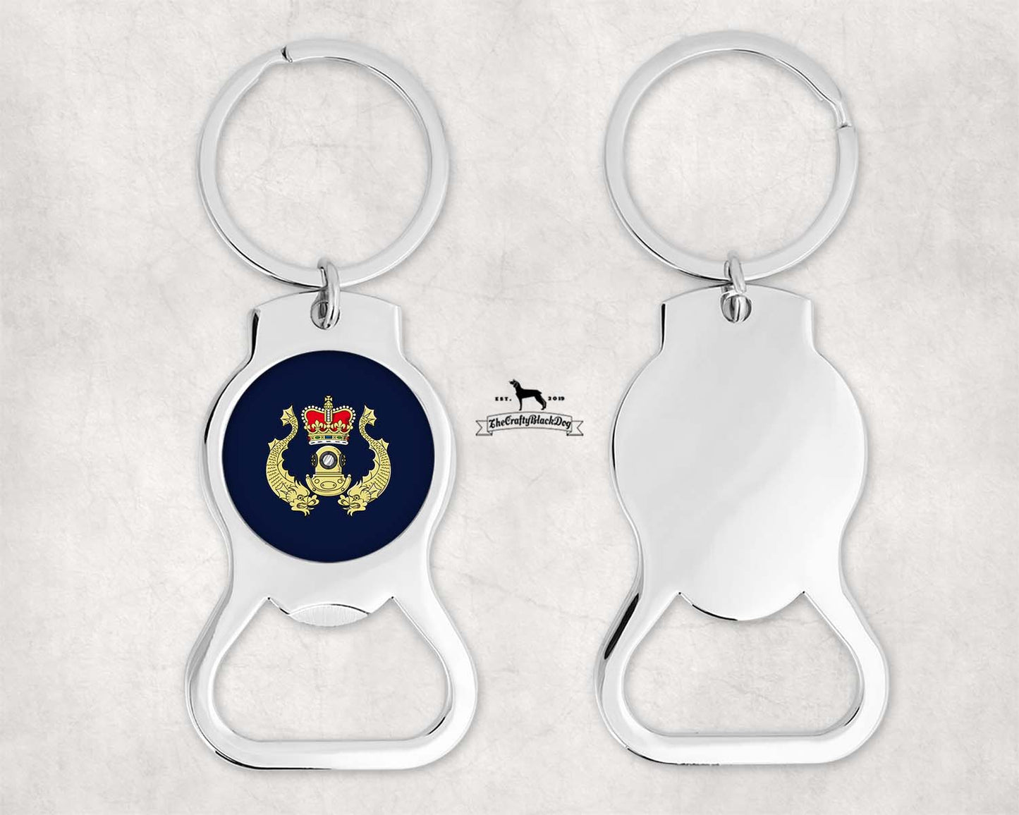Royal Navy Diver - Bottle Opener Keyring