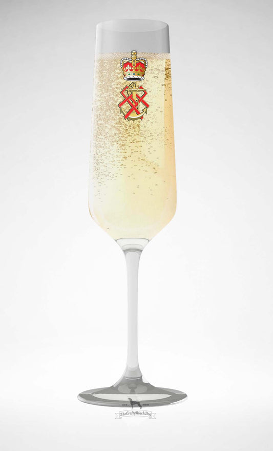 Queen Alexandra's Royal Naval Nursing Service QARNNS - Champagne/Prosecco Flute