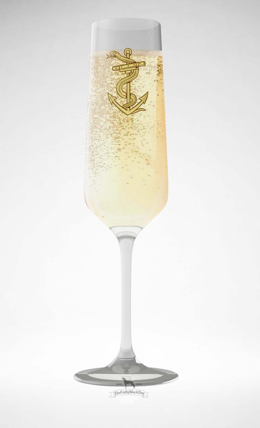 Royal Naval Medical Service - Champagne/Prosecco Flute