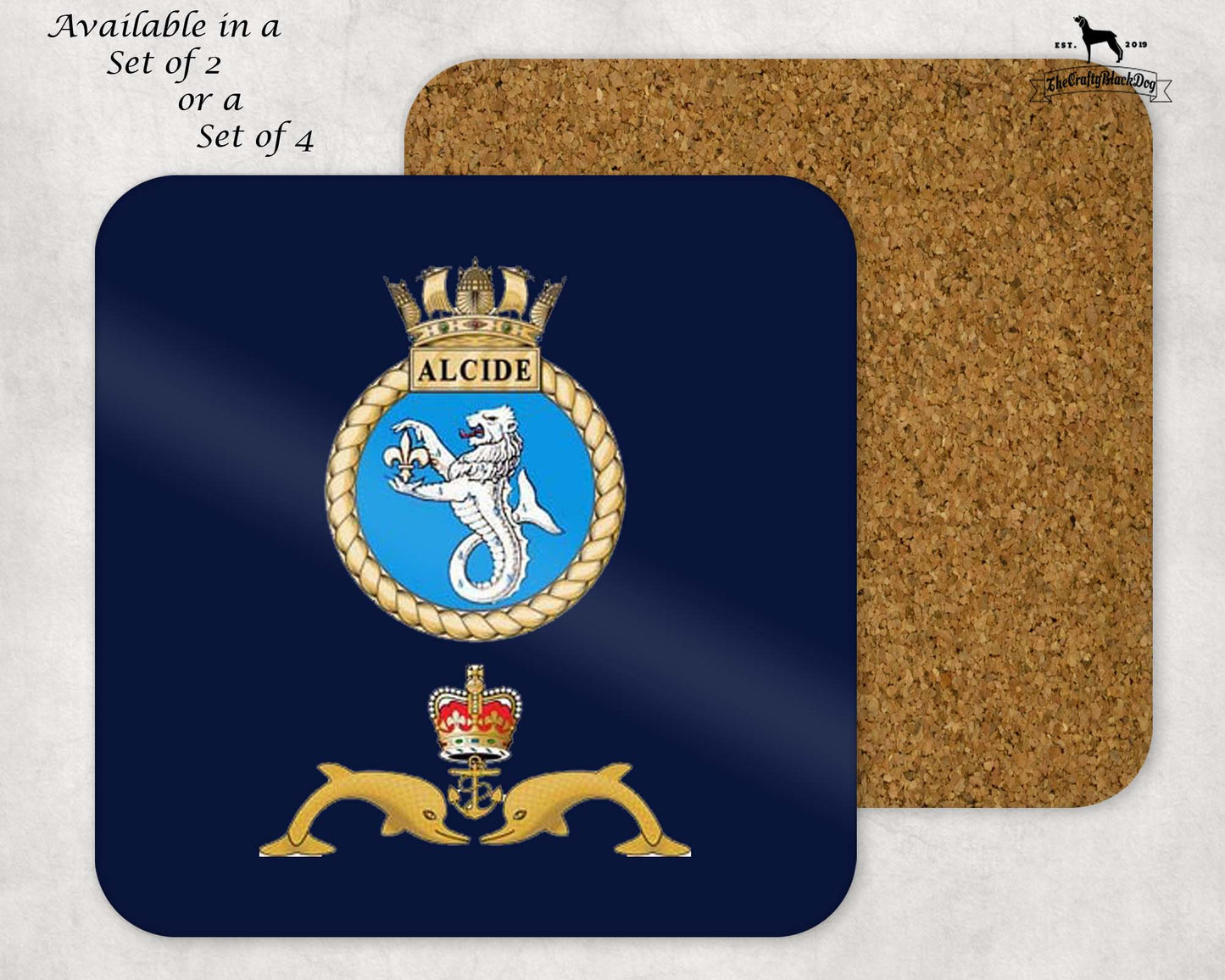 HMS Alcide - Coaster Set