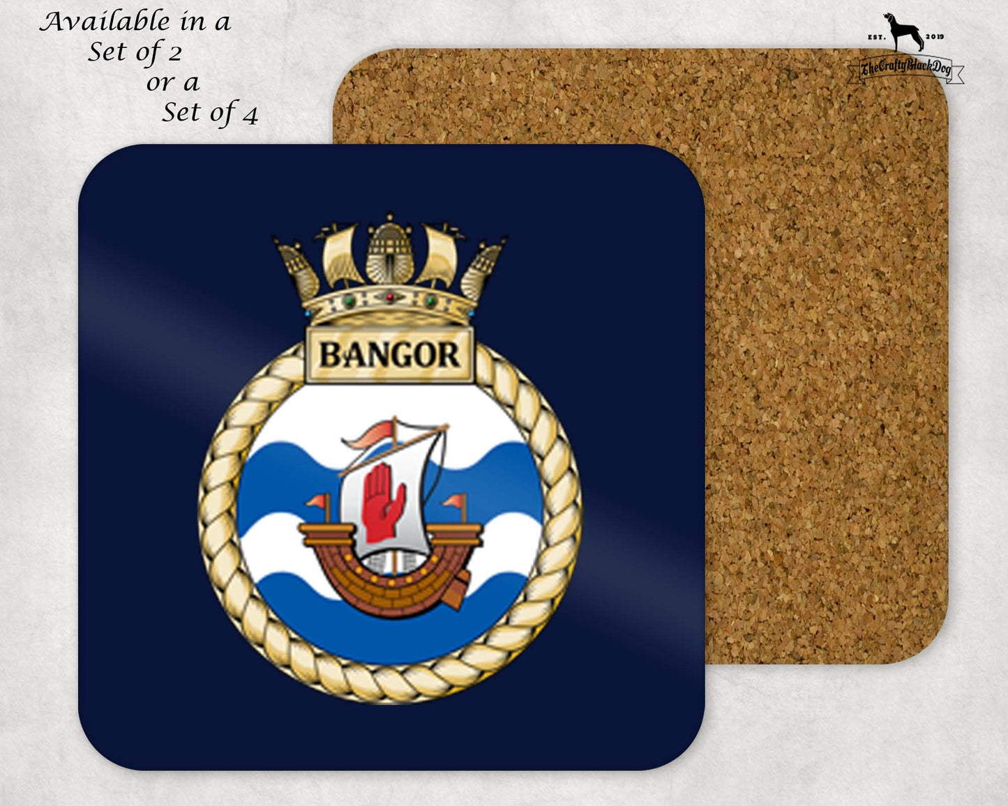 HMS Bangor - Coaster Set