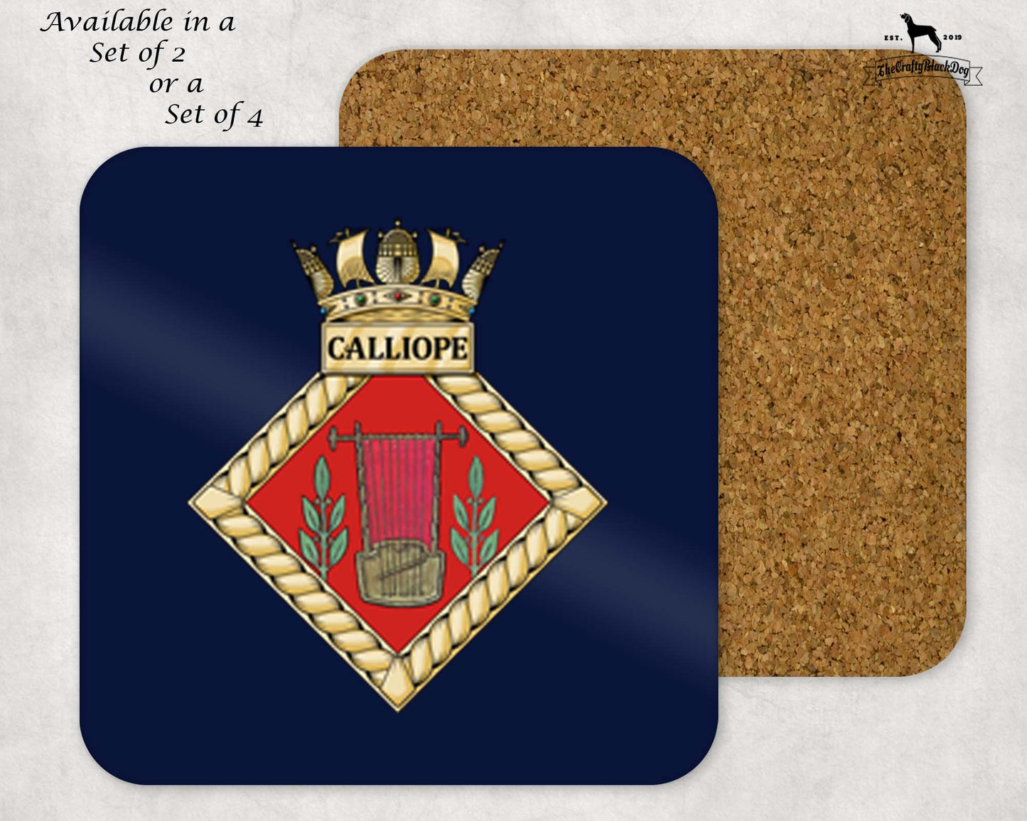 HMS Calliope - Coaster Set