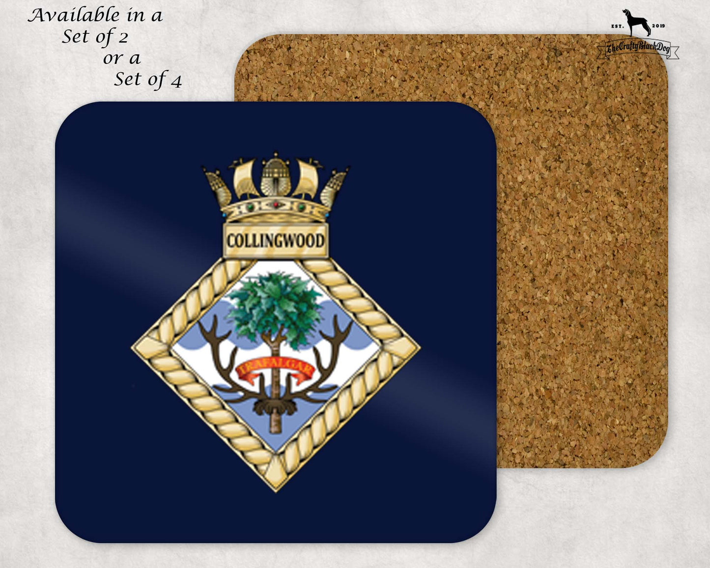 HMS Collingwood - Coaster Set