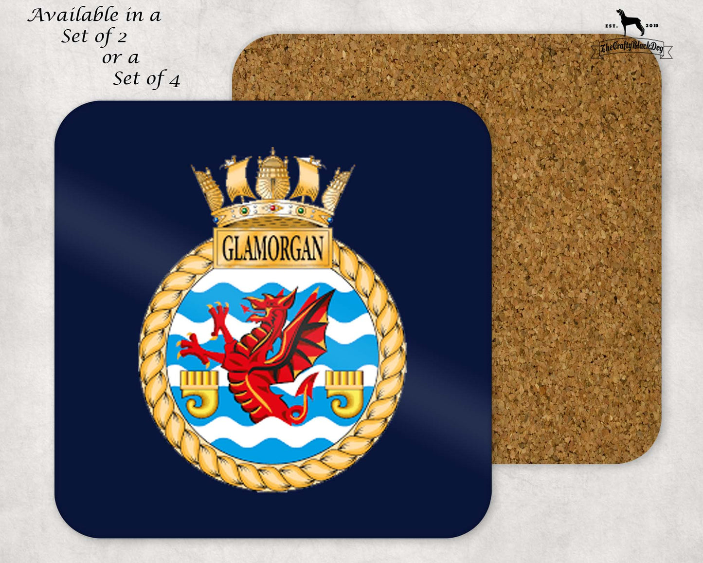 HMS Glamorgan - Coaster Set