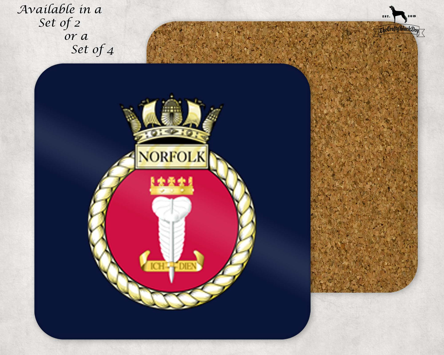 HMS Norfolk - Coaster Set