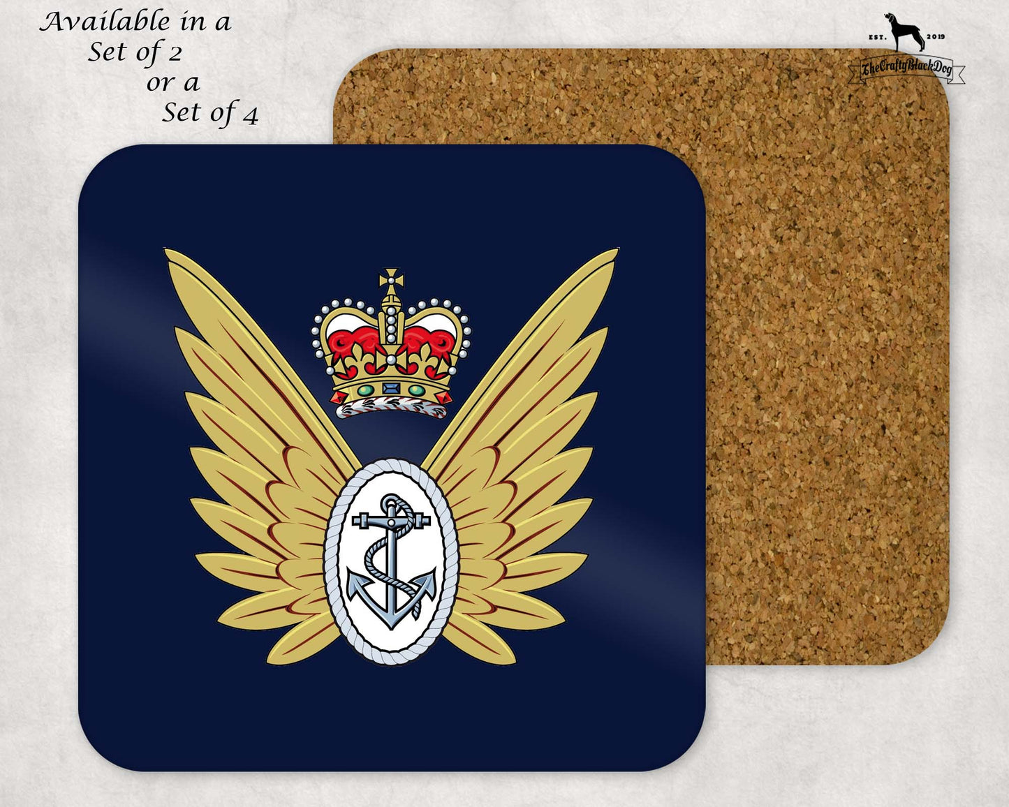 Fleet Air Arm Observer Wings - Coaster Set