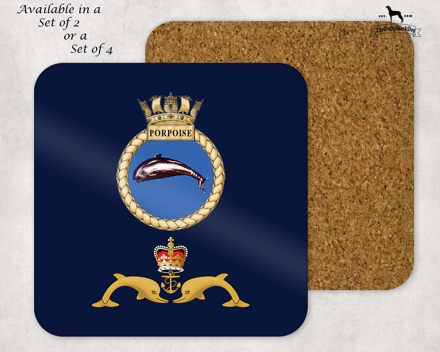 HMS Porpoise - Coaster Set