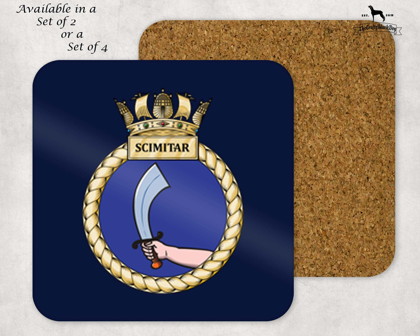HMS Scimitar - Coaster Set