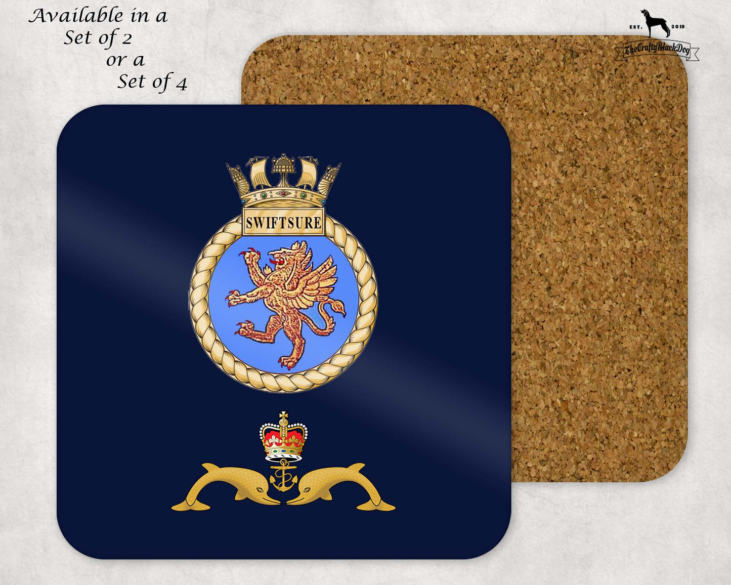 HMS Swiftsure - Coaster Set