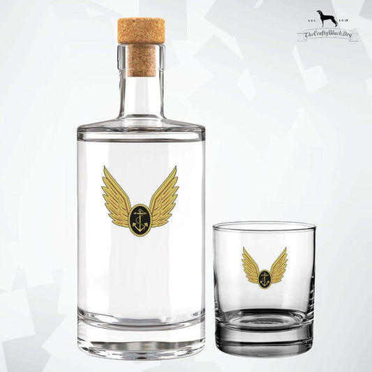 Royal Navy Aircrewman Wings - Fill Your Own Spirit Bottle