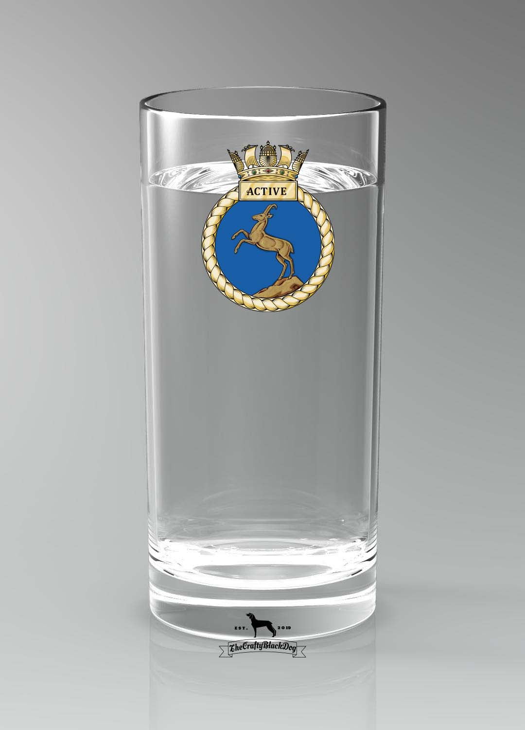 HMS Active - Straight Gin/Mixer/Water Glass