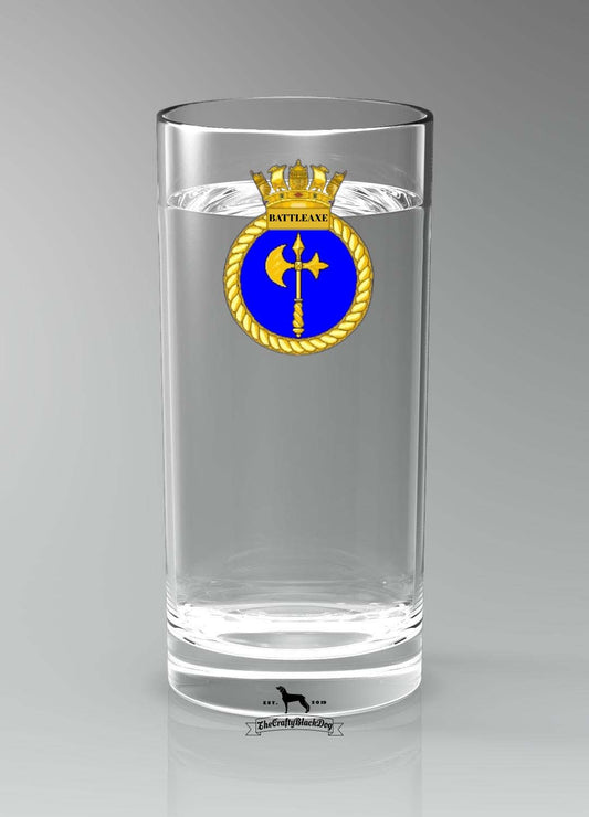 HMS Battleaxe - Straight Gin/Mixer/Water Glass