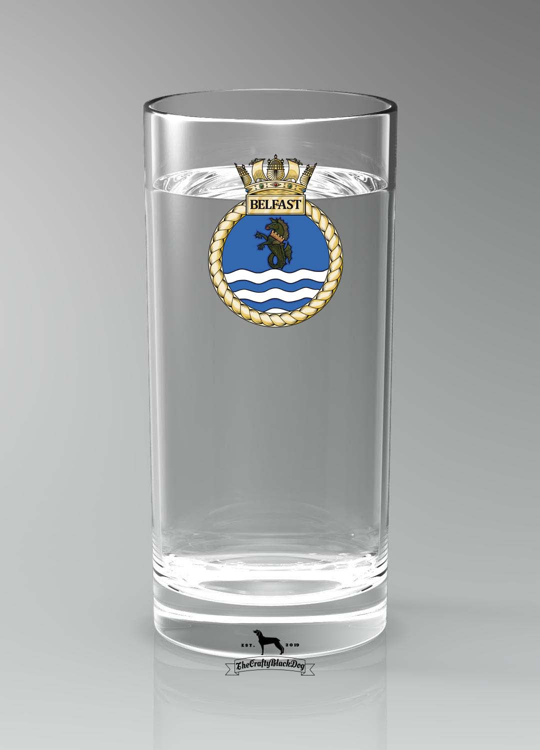 HMS Belfast - Straight Gin/Mixer/Water Glass