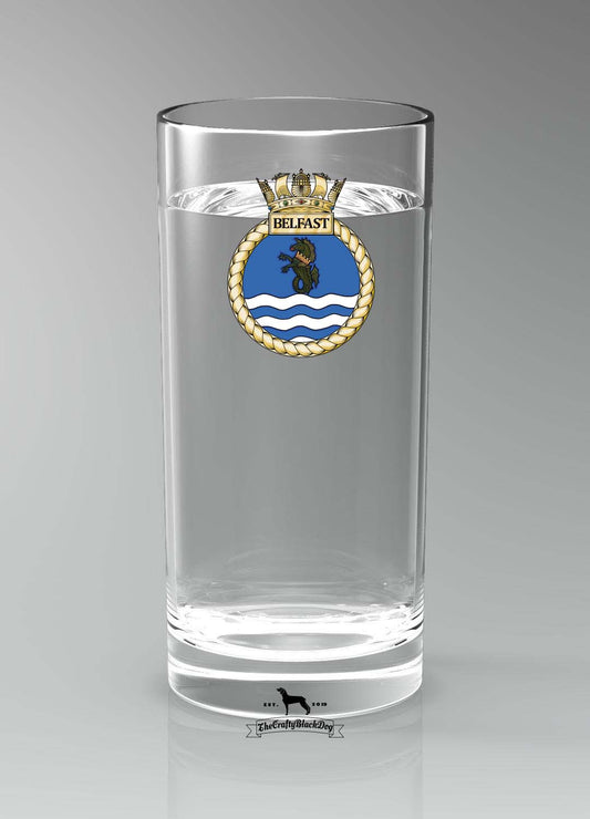 HMS Belfast - Straight Gin/Mixer/Water Glass