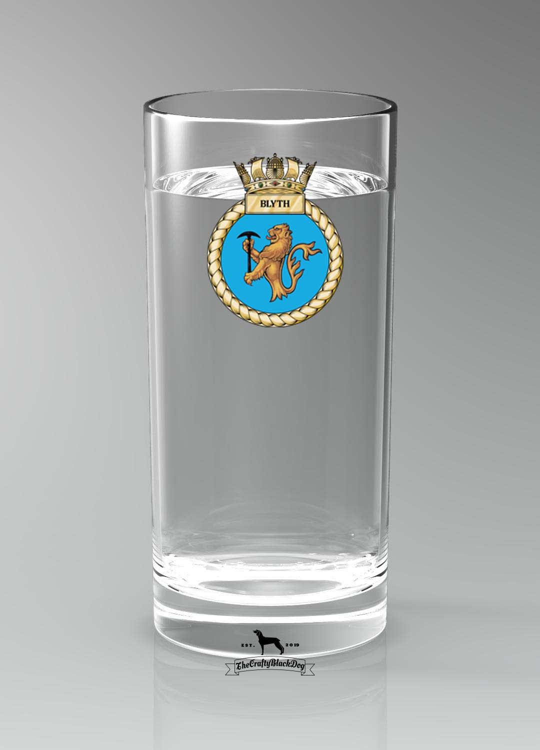 HMS Blyth - Straight Gin/Mixer/Water Glass