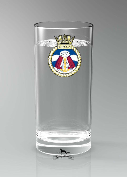 HMS Brecon - Straight Gin/Mixer/Water Glass
