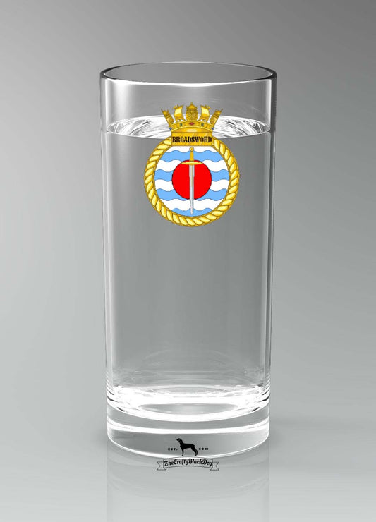 HMS Broadsword - Straight Gin/Mixer/Water Glass