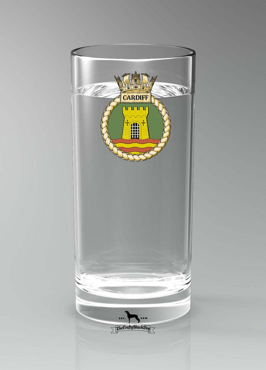 HMS Cardiff - Straight Gin/Mixer/Water Glass