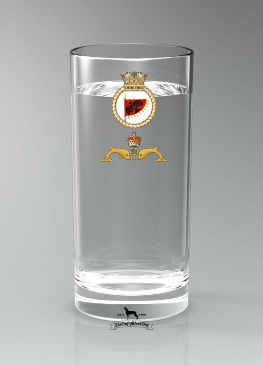 HMS Conqueror - Straight Gin/Mixer/Water Glass