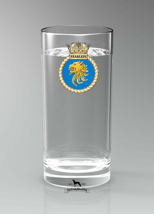 HMS Fearless - Straight Gin/Mixer/Water Glass
