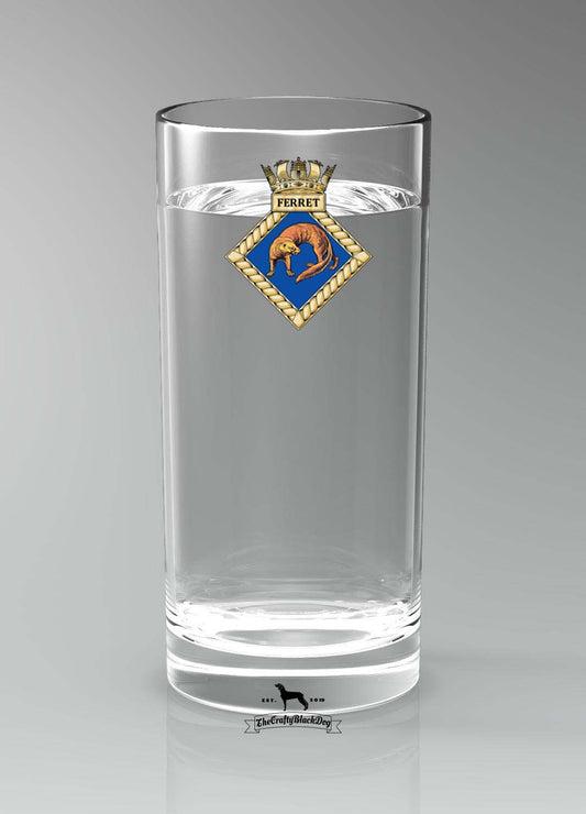 HMS Ferret - Straight Gin/Mixer/Water Glass