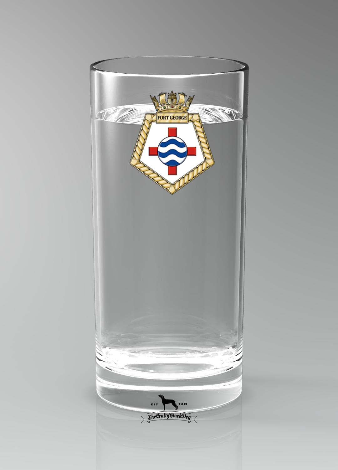 RFA Fort George - Straight Gin/Mixer/Water Glass
