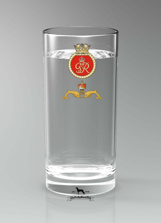 HMS King George VI - Straight Gin/Mixer/Water Glass