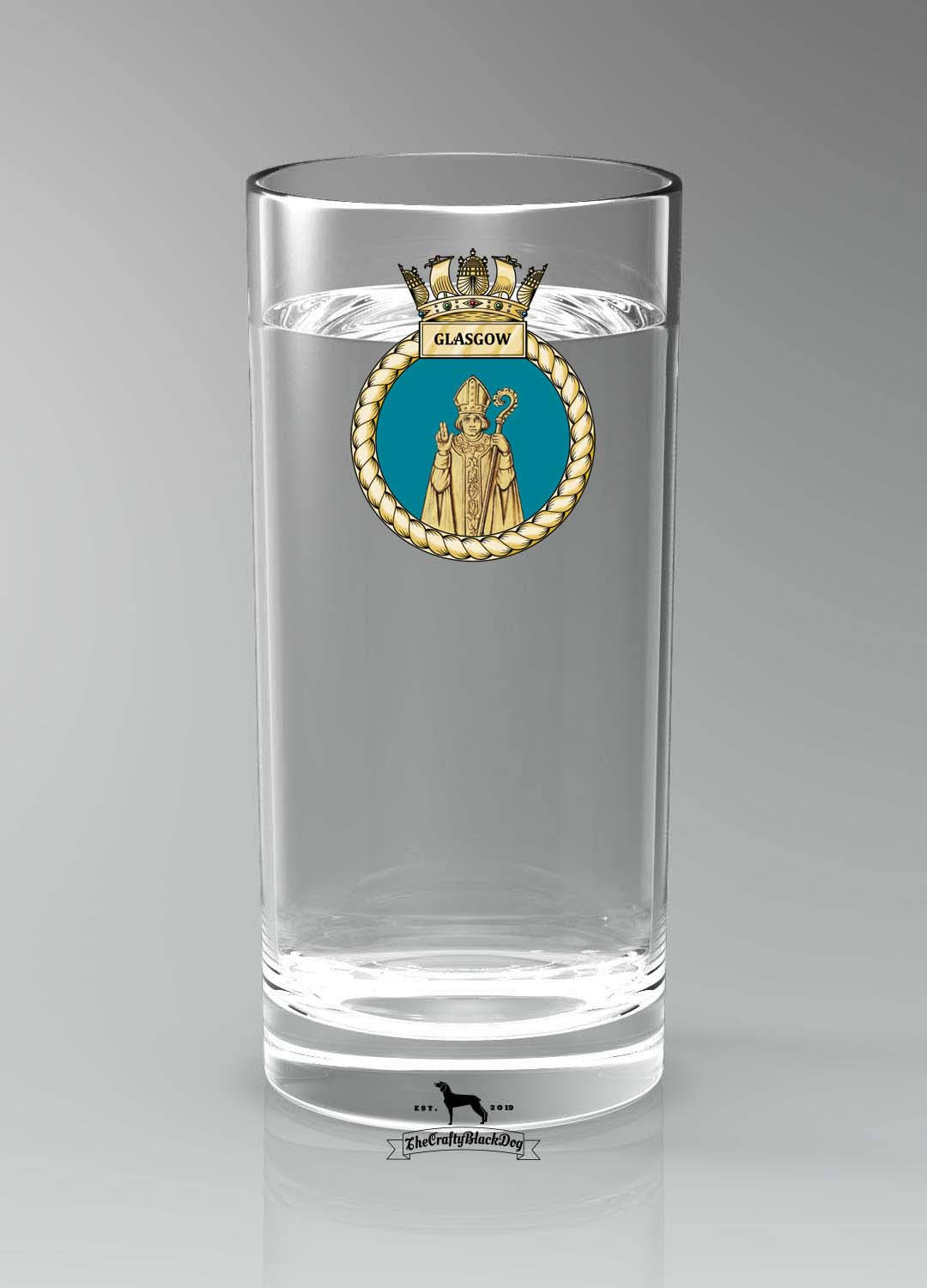 HMS Glasgow - Straight Gin/Mixer/Water Glass