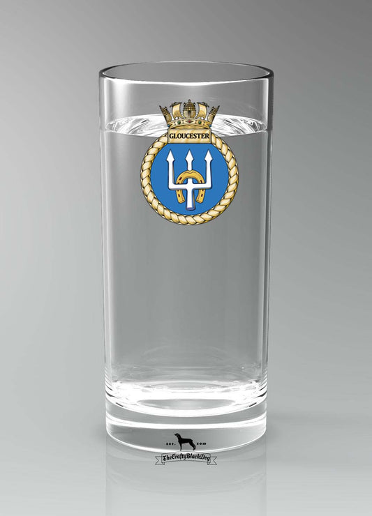 HMS Gloucester - Straight Gin/Mixer/Water Glass