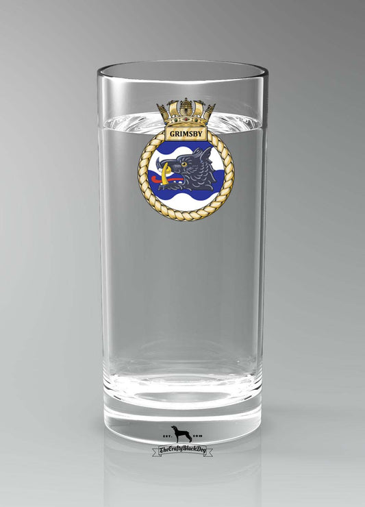 HMS Grimsby - Straight Gin/Mixer/Water Glass