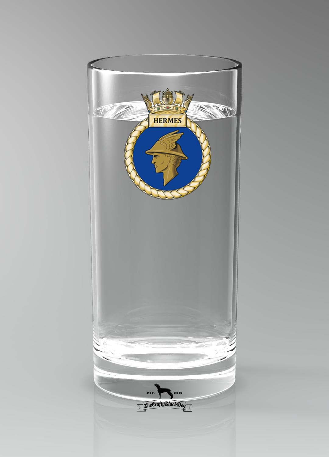 HMS Hermes - Straight Gin/Mixer/Water Glass