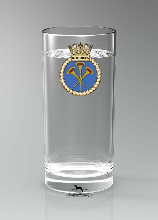 HMS Illustrious - Straight Gin/Mixer/Water Glass