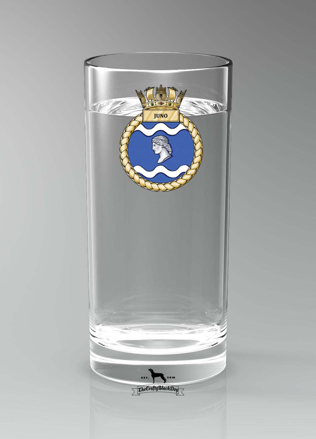 HMS Juno - Straight Gin/Mixer/Water Glass