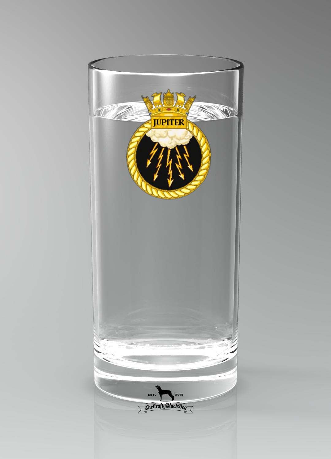 HMS Jupiter - Straight Gin/Mixer/Water Glass