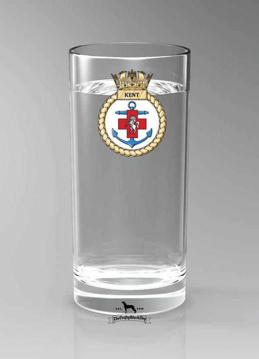 HMS Kent - Straight Gin/Mixer/Water Glass