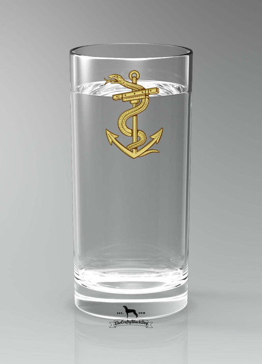 Royal Naval Medical Service - Straight Gin/Mixer/Water Glass