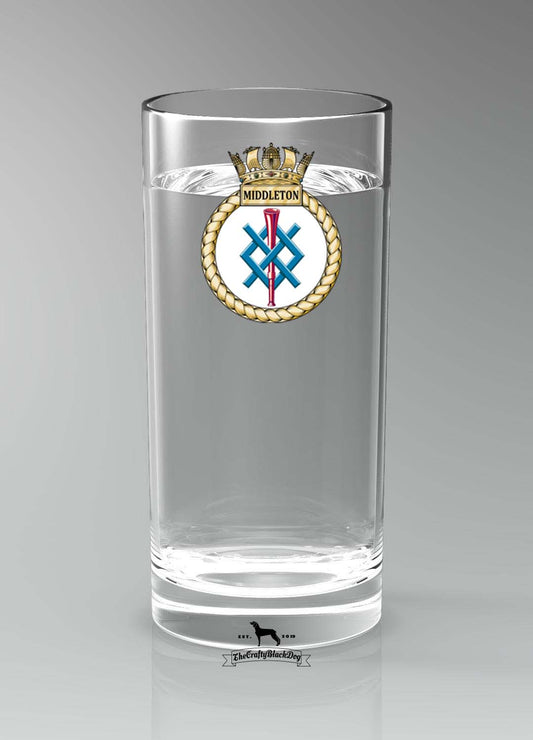 HMS MIddleton - Straight Gin/Mixer/Water Glass