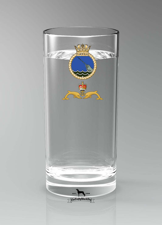 HMS Narwhal - Straight Gin/Mixer/Water Glass