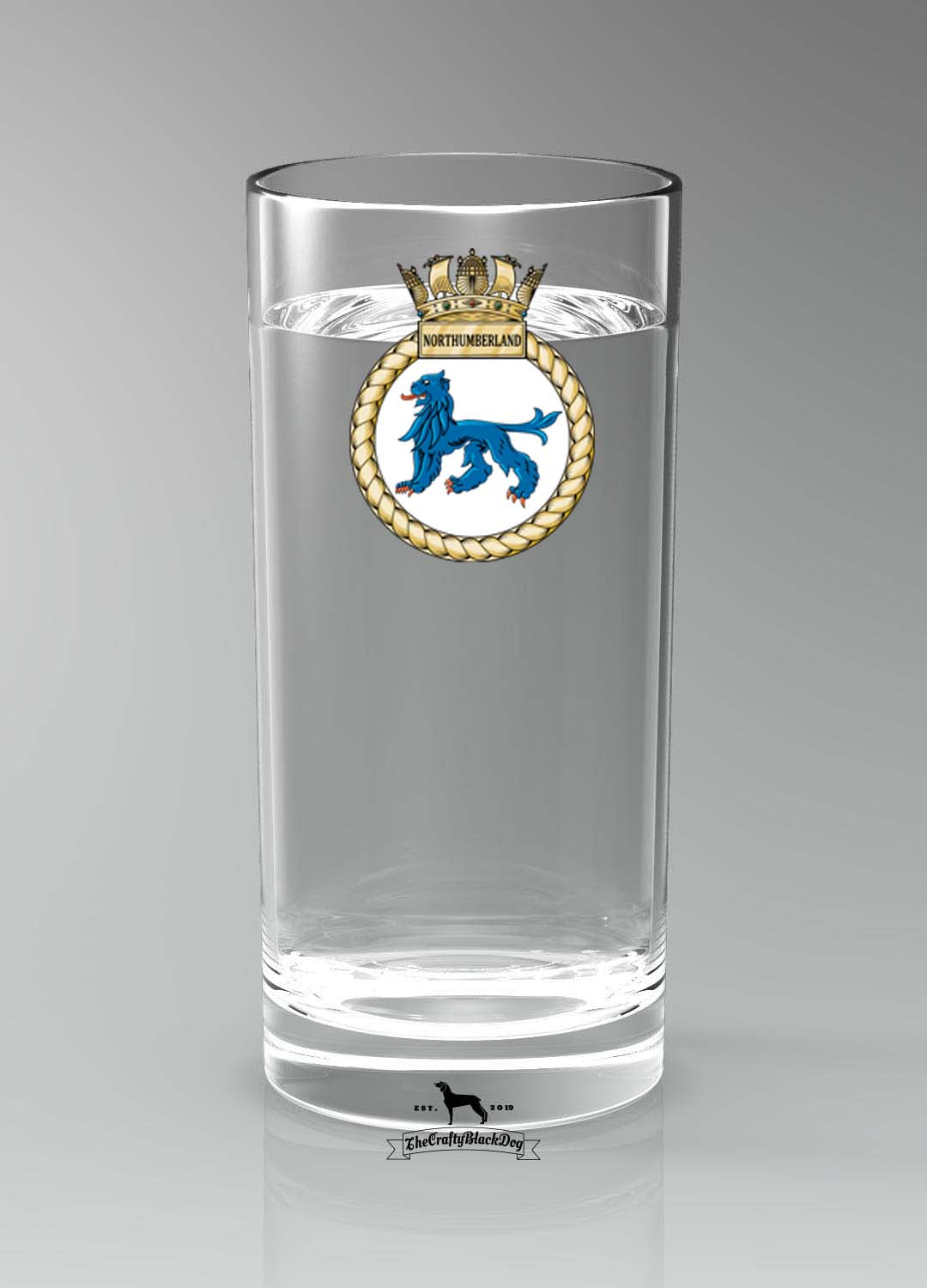 HMS Northumberland - Straight Gin/Mixer/Water Glass