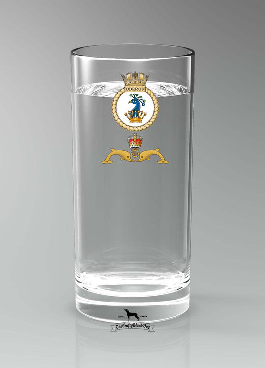 HMS Oberon - Straight Gin/Mixer/Water Glass