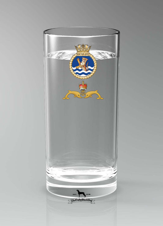 HMS Ocelot - Straight Gin/Mixer/Water Glass
